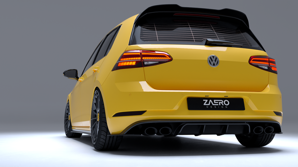 ZAERO Design diffuser Volkswagen Golf 7.5 R